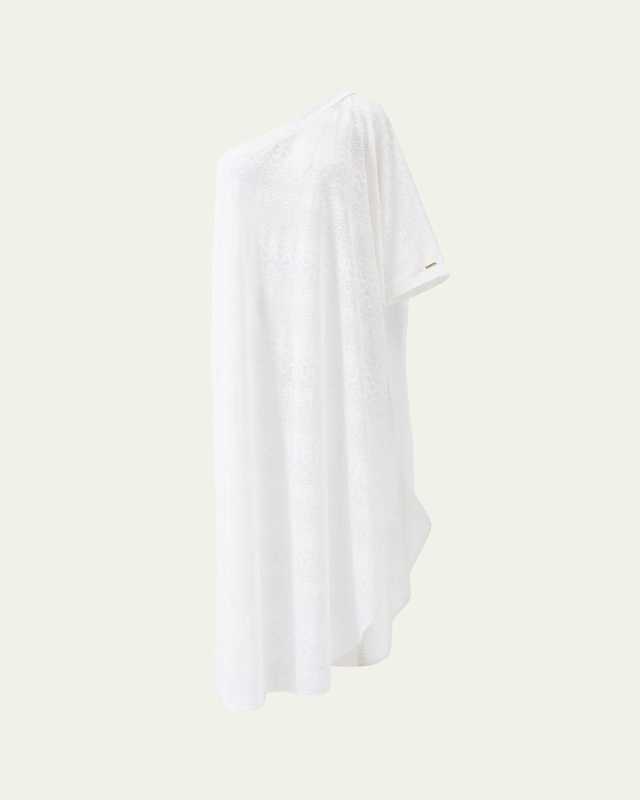 Savannah Asymmetric Zig-Zag Caftan Coverup